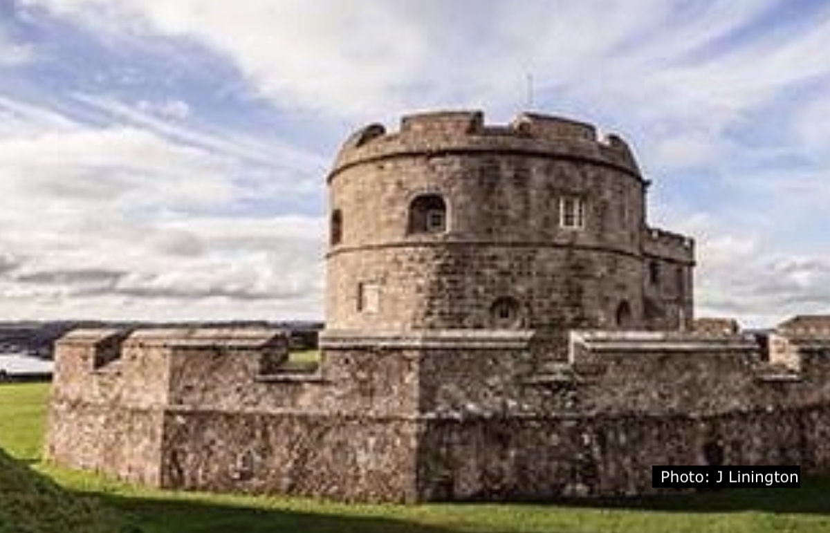 Stone keep and defensive wall